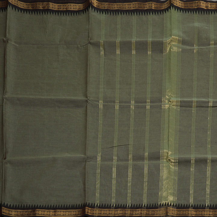 Hayagrivas Handloom Pure Cotton Saree in Elegant Ash Grey KBE48D1-11
