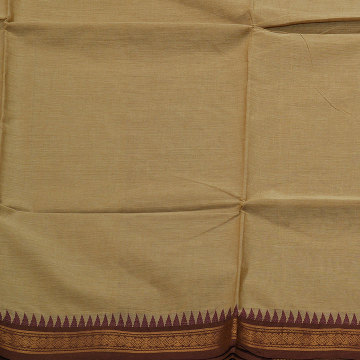 Hayagrivas Handloom Pure Cotton Saree in soothing sandal KBE48D1-20