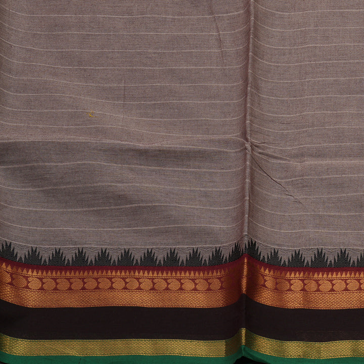Hayagrivas Handloom Pure Cotton Saree in Rosewood pink with maroon border KBE48D1-24
