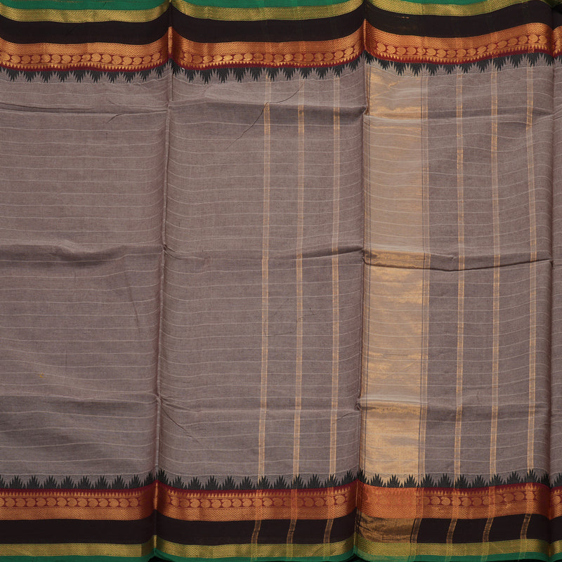Hayagrivas Handloom Pure Cotton Saree in Rosewood pink with maroon border KBE48D1-24