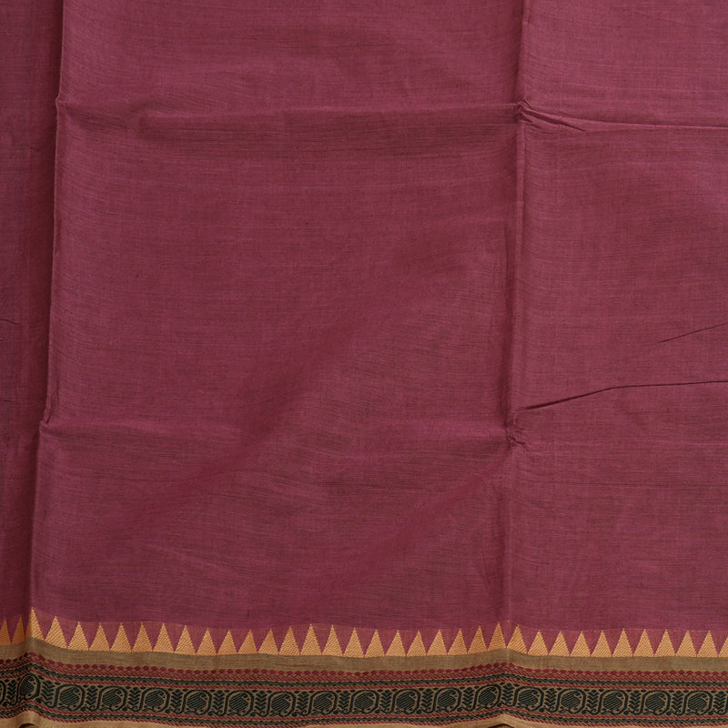 Hayagrivas Handloom Pure Cotton Saree in Soft-hued Rosewood Pink KBE48D1-28