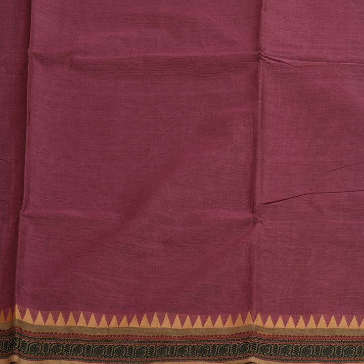 Hayagrivas Handloom Pure Cotton Saree in Soft-hued Rosewood Pink KBE48D1-28