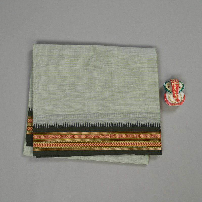 Hayagrivas Handloom Pure Cotton Saree in Charming Silver Grey KBE48D1-35