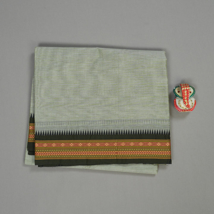 Hayagrivas Handloom Pure Cotton Saree in Charming Silver Grey KBE48D1-35