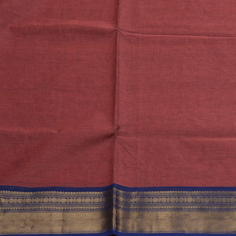 Hayagrivas Handloom Pure Cotton Saree in Radiant Rosewood Pink KBE48D1-38