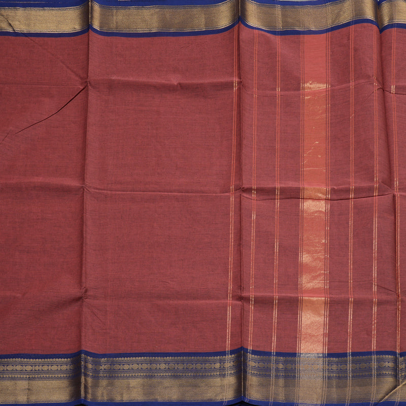 Hayagrivas Handloom Pure Cotton Saree in Radiant Rosewood Pink KBE48D1-38