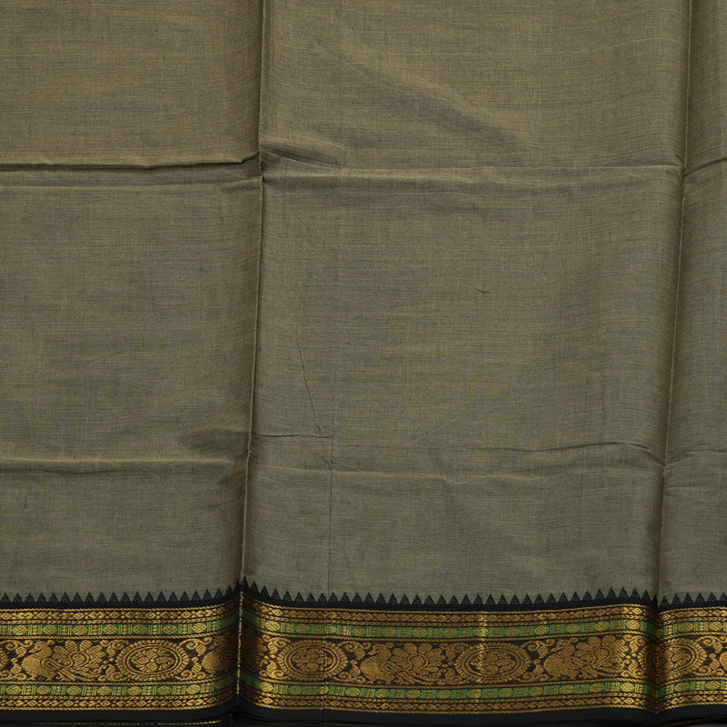 Hayagrivas Handloom Pure Cotton Saree in Tranquil Ash Grey KBE48D3-28