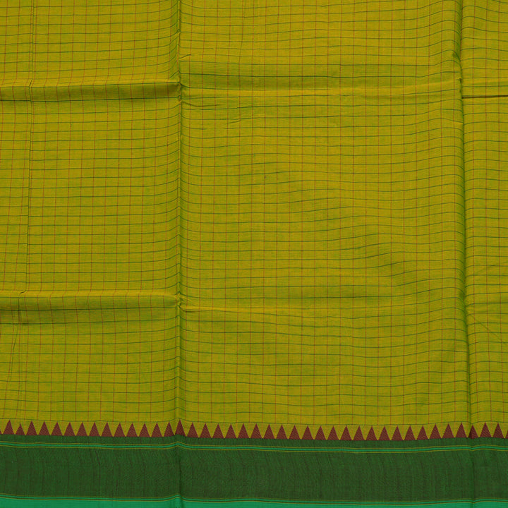 Hayagrivas Fluorescent Green Handloom Pure Cotton Saree with Mandhalir Border KBE48D4-12