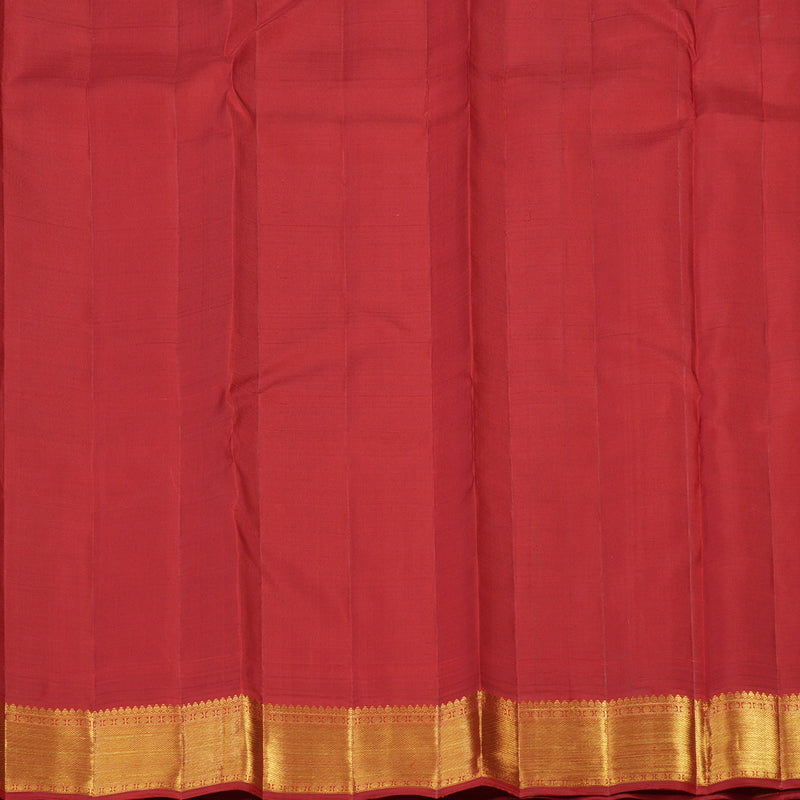 Hayagrivas Exclusive Bridal Kanjivaram Silk Saree in Gleaming Baby pink with Red KBE490F12-1