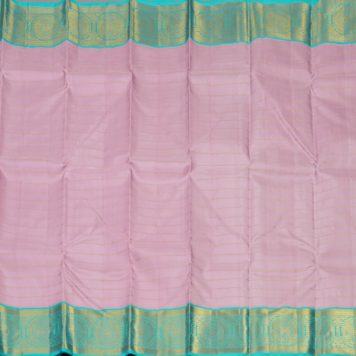 Hayagrivas Handloom Pure Kanjivaram Silk Saree in Gentle Baby Pink KBE490F19-1