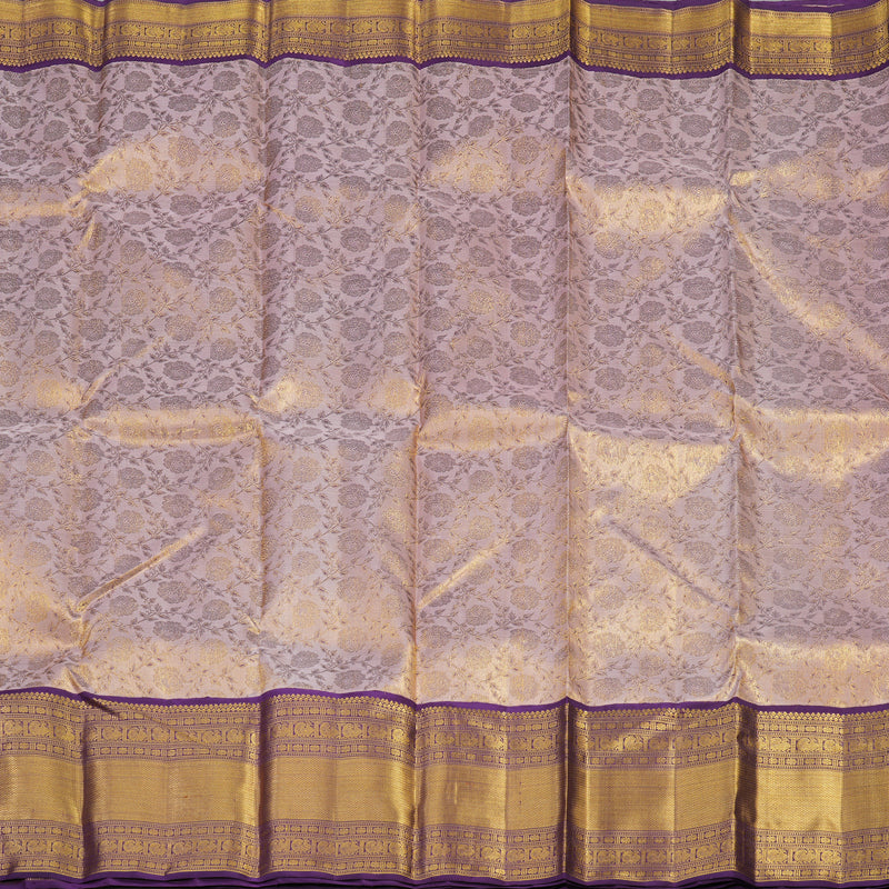 Hayagrivas Handloom Pure Kanjivaram Silk Saree in Graceful Baby Pink KBE490F9-1