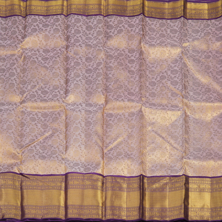 Hayagrivas Handloom Pure Kanjivaram Silk Saree in Graceful Baby Pink KBE490F9-1
