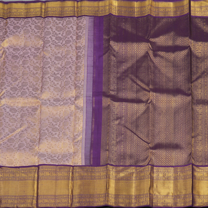 Hayagrivas Handloom Pure Kanjivaram Silk Saree in Graceful Baby Pink KBE490F9-1
