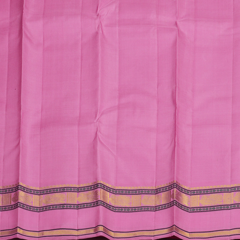 Hayagrivas Handloom Deep Manthalir Kanjivaram Silk Saree with Lavendar Pink Border KBE492F2-2