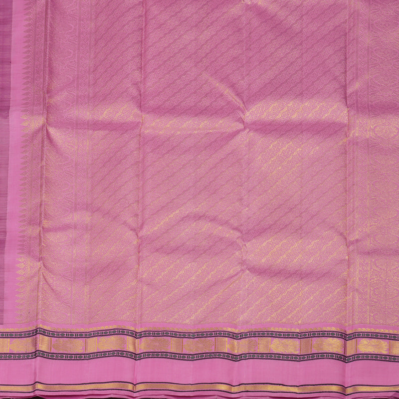 Hayagrivas Handloom Deep Manthalir Kanjivaram Silk Saree with Lavendar Pink Border KBE492F2-2