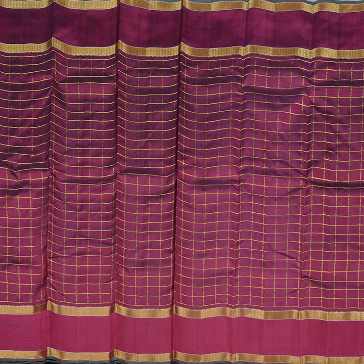 Hayagrivas Dark Maroon Handloom Kanjivaram Silk Saree KBE4D17-1