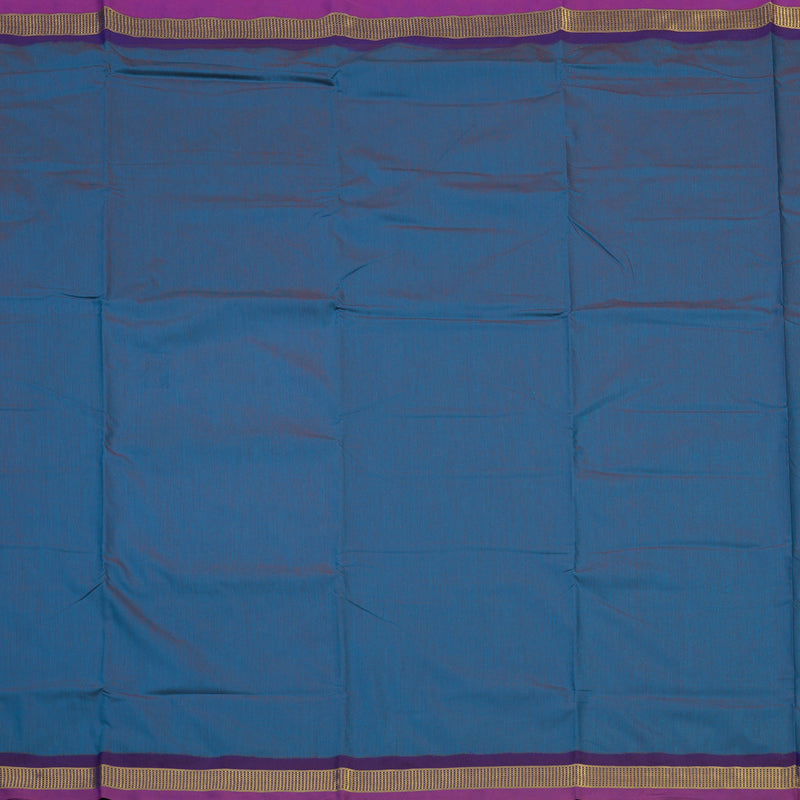 Hayagrivas Ten Yards Semi Silk Saree in Dual tone with Purple KBE508F1-5