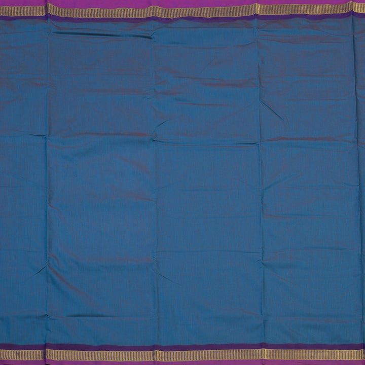 Hayagrivas Ten Yards Semi Silk Saree in Dual tone with Purple KBE508F1-5