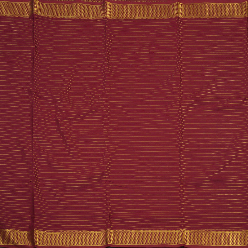 Hayagrivas Ten Yards Semi Silk Saree in Maroon KBE508F10-2