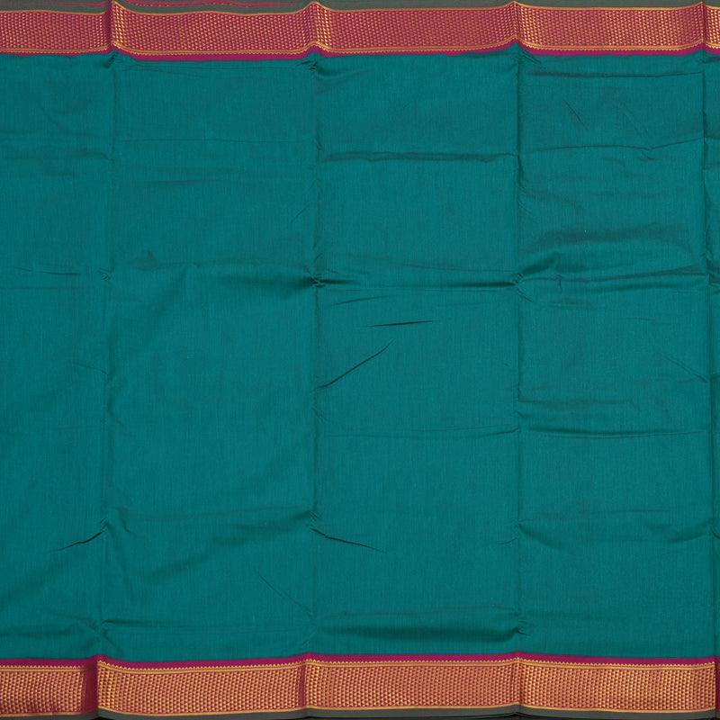 Hayagrivas Ten Yards Semi Silk saree in Green with Pink KBE508F11-4