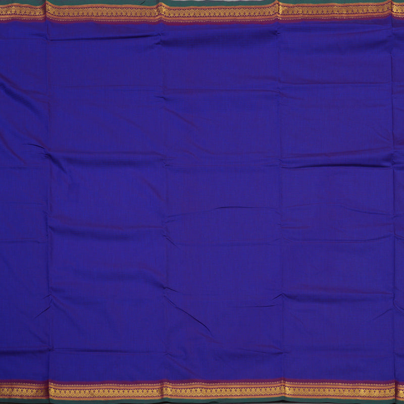 Hayagrivas Ten Yards Semi Silk Saree in Purple with magenta KBE508F3-4