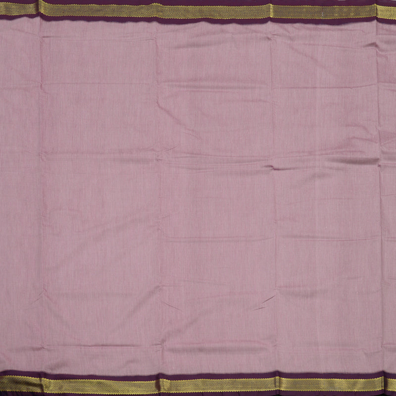 Hayagrivas Ten Yards Semi silk saree in Lilac with Purple KBE508F4-1