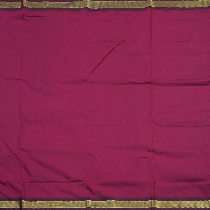 Hayagrivas Ten Yards Semi silk saree in Dark Pink with Purple KBE508F4-2