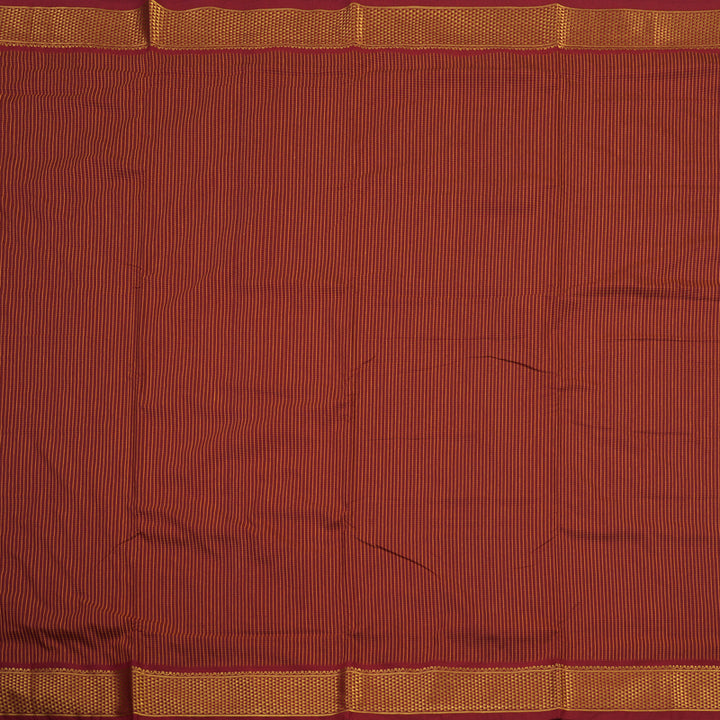 Hayagrivas Ten Yards Semi silk saree in Maroon KBE508F9-2
