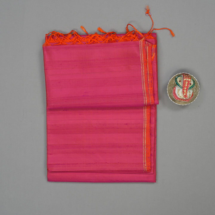 Hayagrivas Pink Pure Soft Silk Saree KBE511F1-2