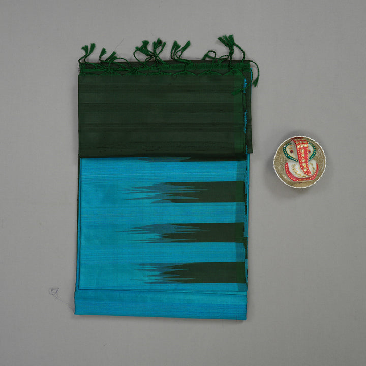 Hayagrivas Handloom Rama Blue Soft Silk Saree KBE511F2-6