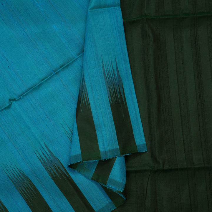 Hayagrivas Handloom Rama Blue Soft Silk Saree KBE511F2-6