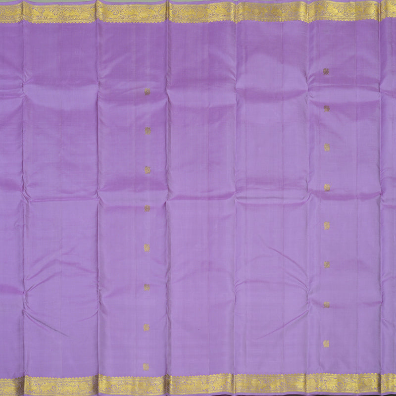 Hayagrivas Handloom Pure Kanjivaram Silk Saree in Gorgeous Lavender KBE526F1-4