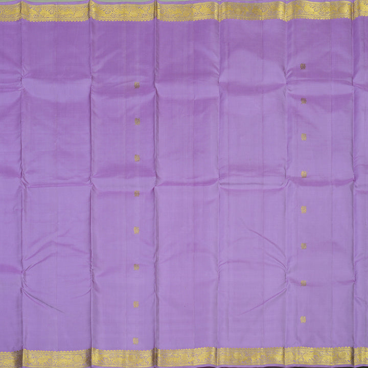 Hayagrivas Handloom Pure Kanjivaram Silk Saree in Gorgeous Lavender KBE526F1-4