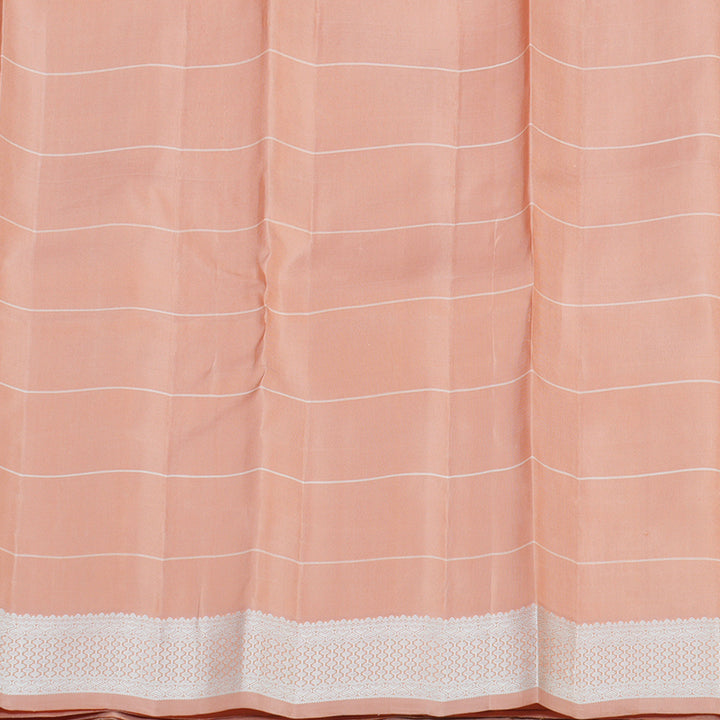 Hayagrivas Handloom Mild Peach Kanjivaram Silk Saree KBE526F2-3