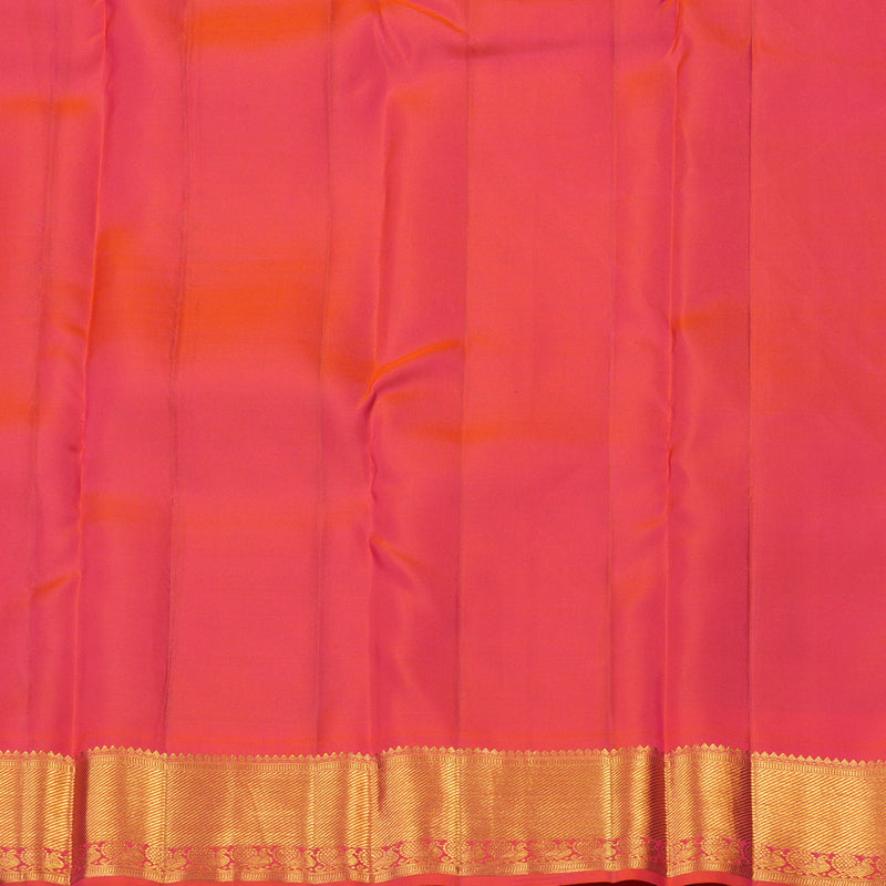 Hayagrivas Handloom Pure Kanjivaram Silk Saree in Luminous Peacock Blue KBE543F13-8