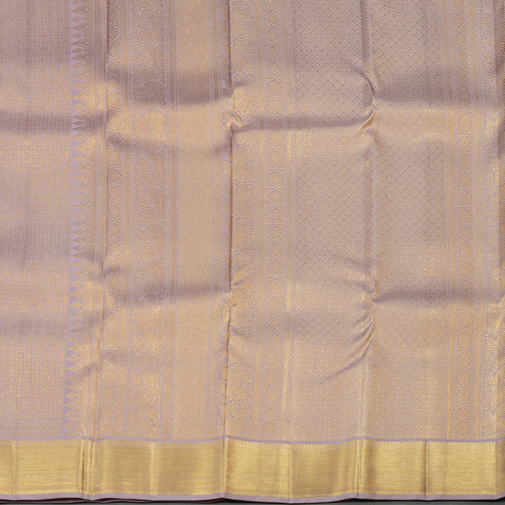 Hayagrivas Handloom Pure Kanjivaram Silk Saree in Captivating Rosewood Pink KBE543F14-2