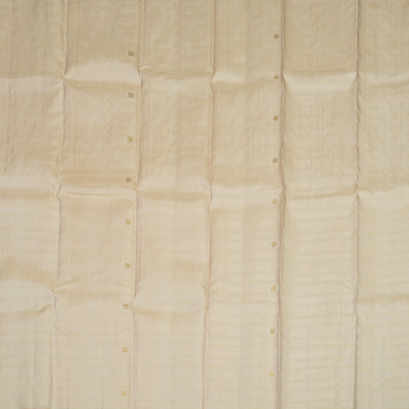 Hayagrivas Handloom Cream Kanjivaram Silk Saree KBE543F3-1