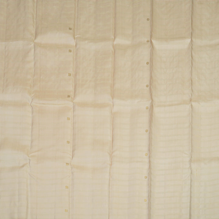 Hayagrivas Handloom Cream Kanjivaram Silk Saree KBE543F3-1