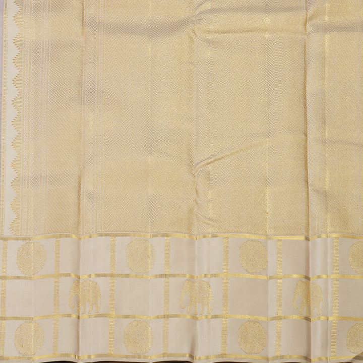 Hayagrivas Handloom Pure Kanjivaram Silk Saree in Graceful Lavender KBE552F5-1