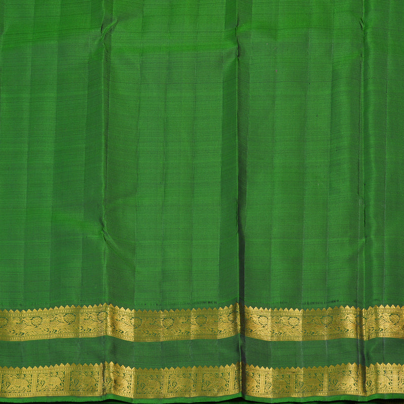 Hayagrivas Handloom Pure Kanjivaram Silk Saree in Striking Mango Yellow KBE558F1-1
