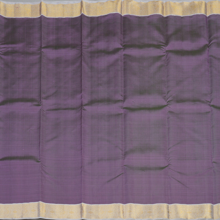 Hayagrivas Handloom Pure Kanjivaram Silk Saree in Lustrous Lavender KBE558F2-2