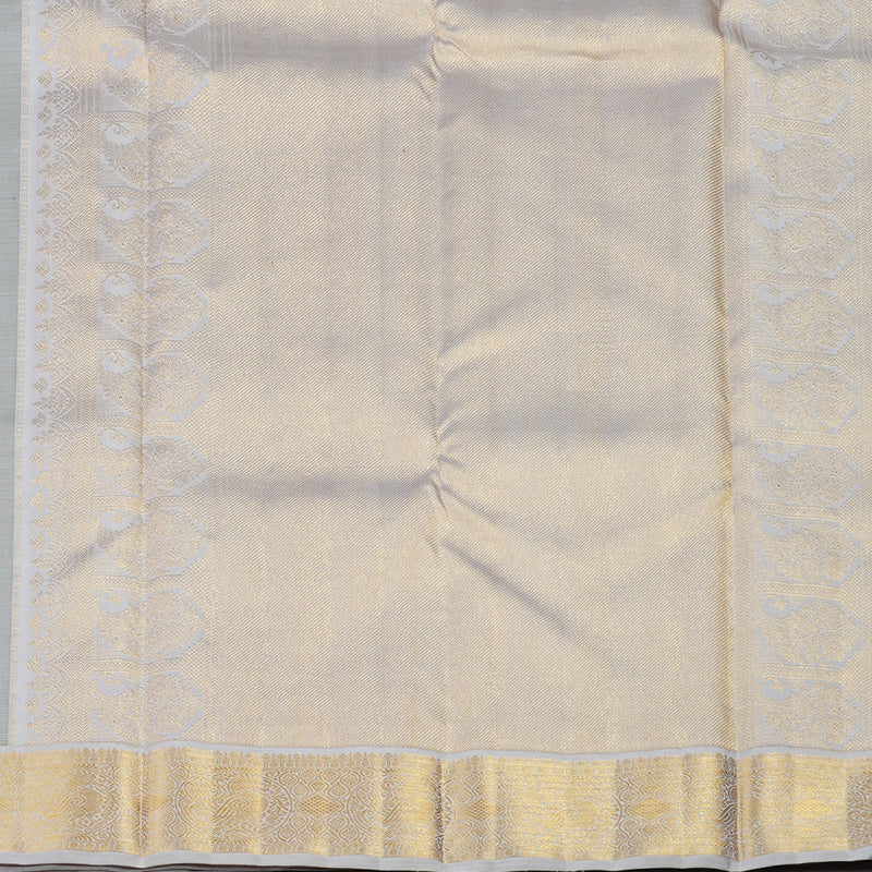 Hayagrivas Handloom Pure Kanjivaram Silk Saree in Lustrous Lavender KBE558F2-2