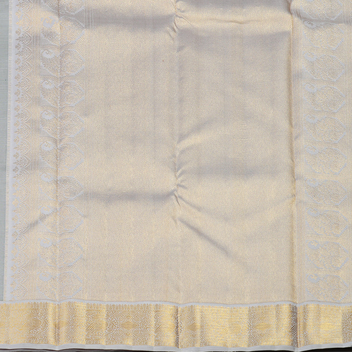 Hayagrivas Handloom Pure Kanjivaram Silk Saree in Lustrous Lavender KBE558F2-2