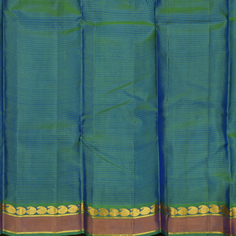 Hayagrivas Handloom Pure Kanjivaram Silk Saree in Stunning Blue KBE563F1-17