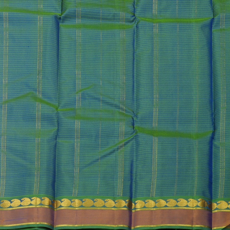 Hayagrivas Handloom Pure Kanjivaram Silk Saree in Stunning Blue KBE563F1-17