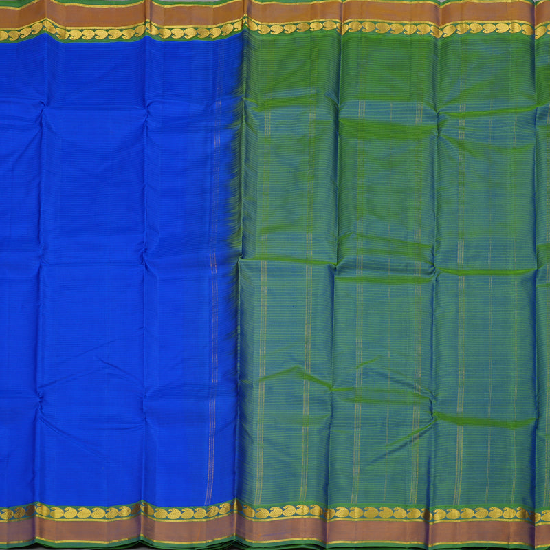 Hayagrivas Handloom Pure Kanjivaram Silk Saree in Stunning Blue KBE563F1-17