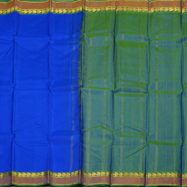 Hayagrivas Handloom Pure Kanjivaram Silk Saree in Stunning Blue KBE563F1-17