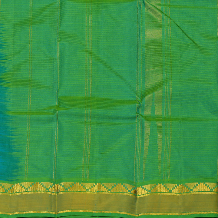 Hayagrivas Handloom Pure Kanjivaram Silk Saree in Mesmerising Sea Blue KBE563F1-20