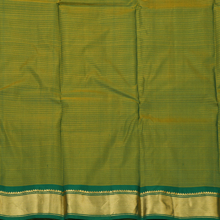 Hayagrivas Handloom Pure Kanjivaram Silk Saree in Sunlit Yellow KBE564F1-29