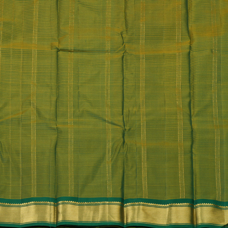 Hayagrivas Handloom Pure Kanjivaram Silk Saree in Sunlit Yellow KBE564F1-29